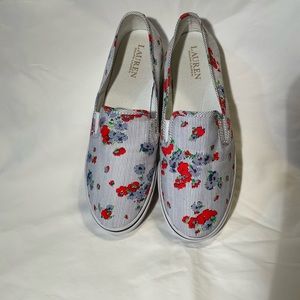 Ralph Lauren-floral Janis new, size 9B I just tried them on, wrong size